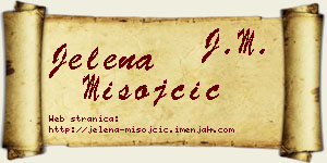 Jelena Misojčić vizit kartica